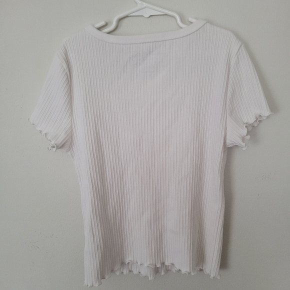 Aeropostale Seriously Soft Shrunken Tee (2) M white chocolate malt - Picture 6 of 7